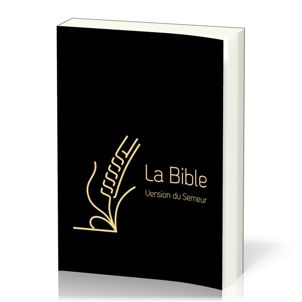 BIBLE SEMEUR 2015 GROS CARACTERES SEMI SOUPLE TEXTILE NOIR