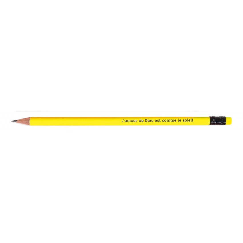 CRAYON DE PAPIER JAUNE FLUO