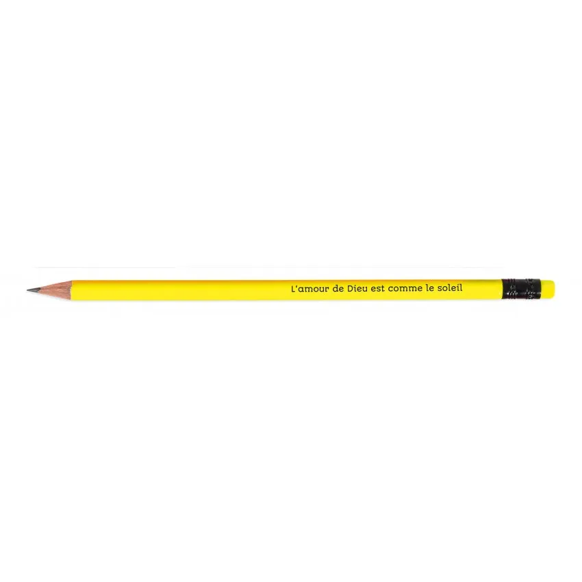 CRAYON DE PAPIER JAUNE FLUO