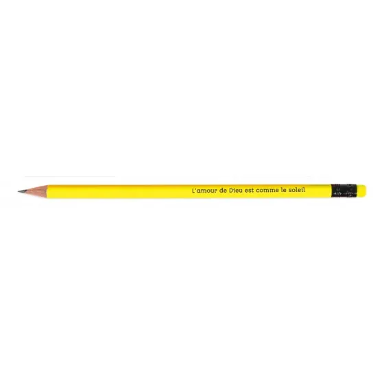 CRAYON DE PAPIER JAUNE FLUO