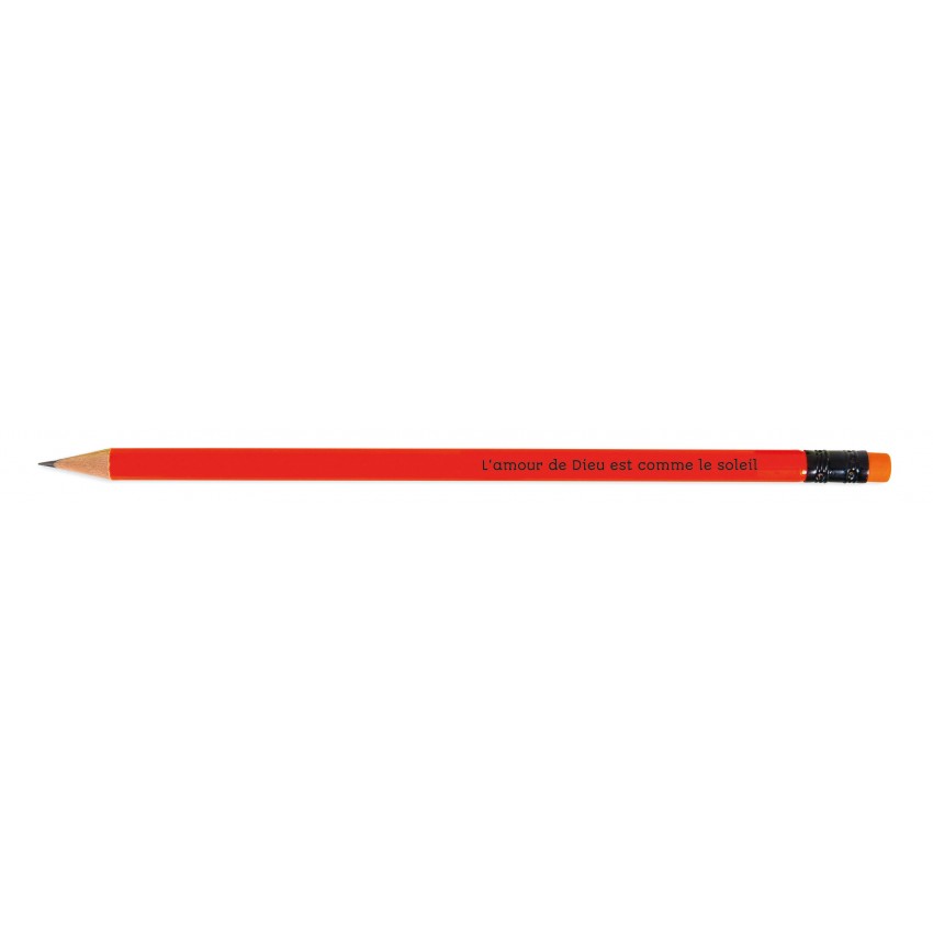 CRAYON DE PAPIER ORANGE FLUO