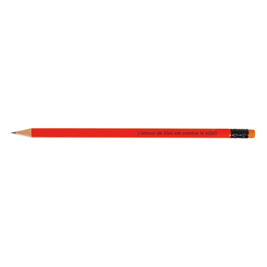 CRAYON DE PAPIER ORANGE FLUO