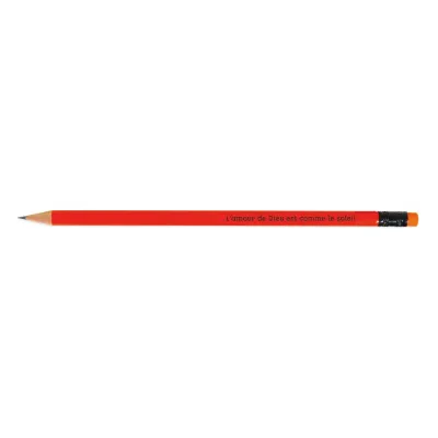 CRAYON DE PAPIER ORANGE FLUO