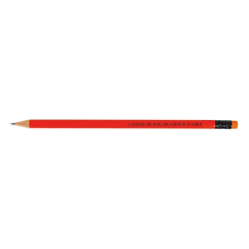 CRAYON DE PAPIER ORANGE FLUO