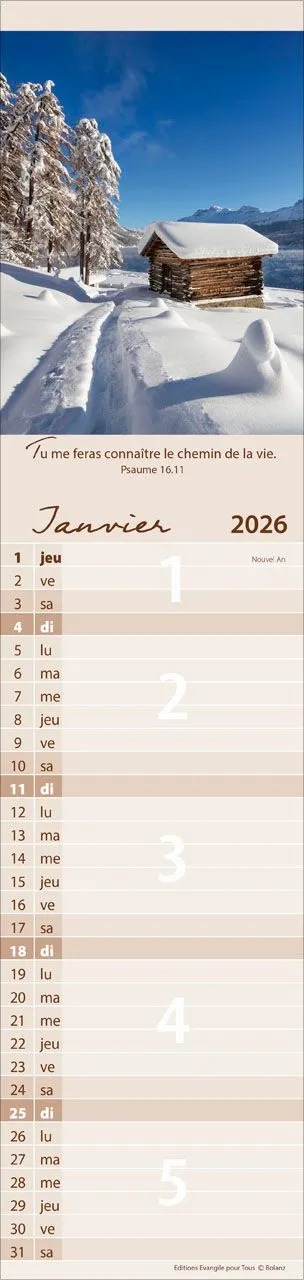 CALENDRIER EPT POUR TOUS - PAYSAGES