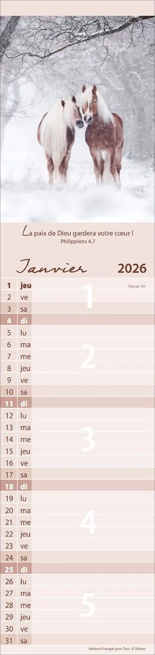 CALENDRIER EPT POUR VOUS - ANIMAUX