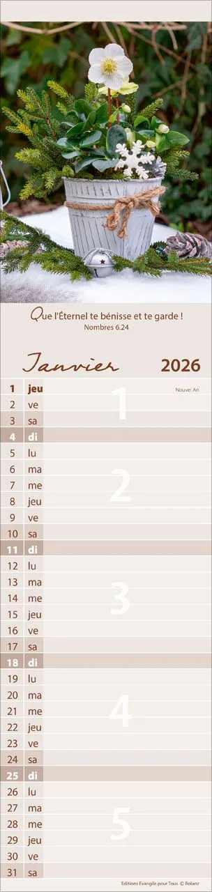 CALENDRIER EPT POUR NOUS - FLEURS