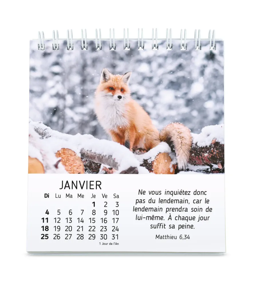 CALENDRIER CED NATURE EN PAIX