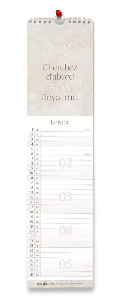 CALENDRIER CED UNE VIE EPANOUIE