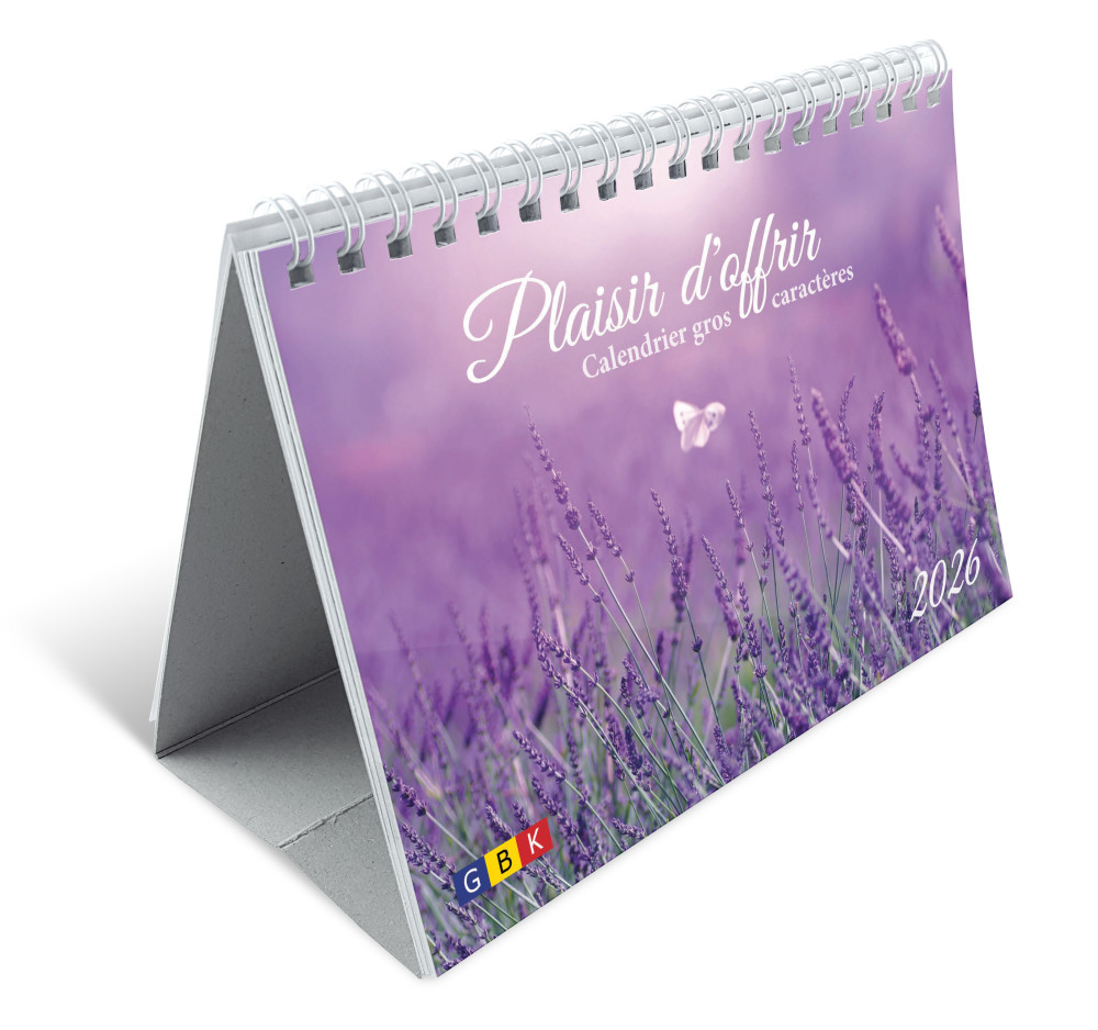 CALENDRIER GBK PLAISIRS D'OFFRIR - GROS CARACTERES