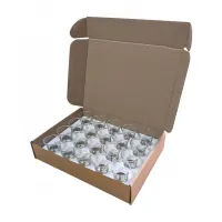 GOBELETS  POUR SAINTE CENE EN VERRE -  PAR 20