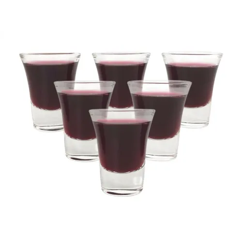 GOBELETS  POUR SAINTE CENE EN VERRE -  PAR 20