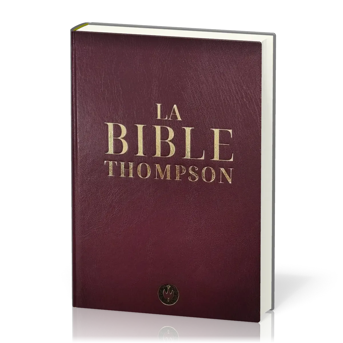BIBLE COLOMBE THOMPSON RIGIDE SIMILICUIR GRENAT