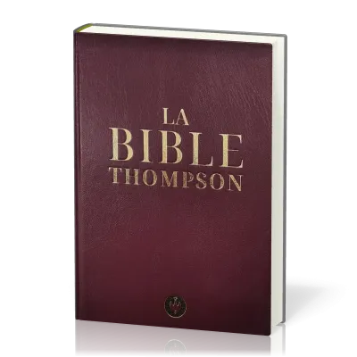 BIBLE COLOMBE THOMPSON RIGIDE SIMILICUIR GRENAT
