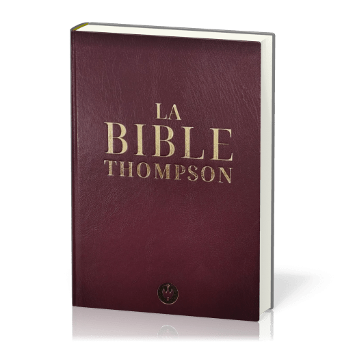 BIBLE COLOMBE THOMPSON RIGIDE SIMILICUIR GRENAT