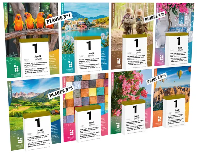 CALENDRIER BONNE SEMENCE FRANCAIS BLOC ET PLAQUE