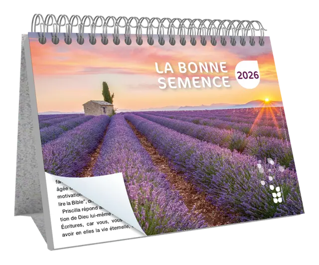 CALENDRIER BONNE SEMENCE FRANCAIS GRAND FORMAT GROS CARACTERES