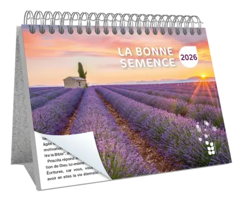 CALENDRIER BONNE SEMENCE FRANCAIS GRAND FORMAT GROS CARACTERES