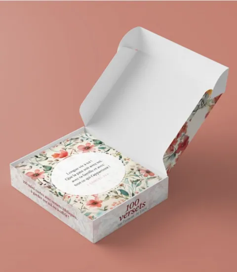 LOT DE 100 MINI-CARTES TEXTES BIBLIQUES : AMOUR DE DIEU