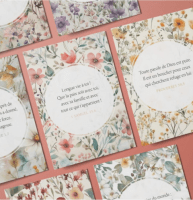 LOT DE 100 MINI-CARTES TEXTES BIBLIQUES : AMOUR DE DIEU