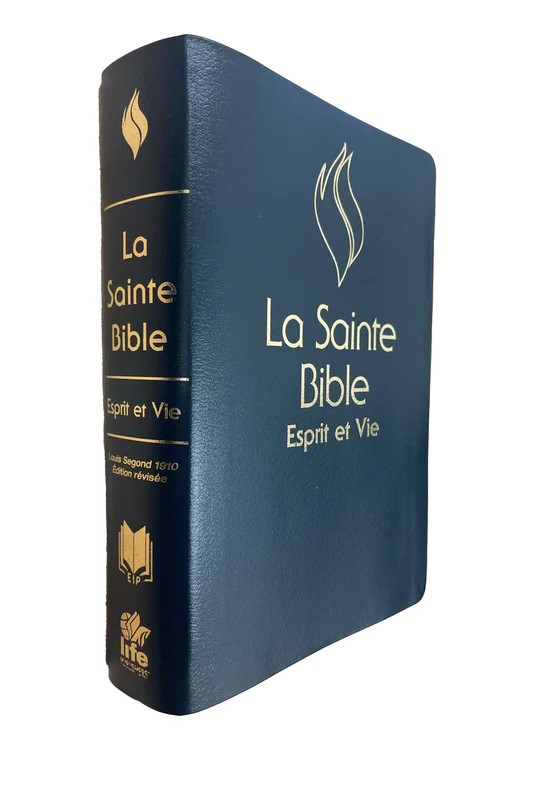 BIBLE SEGOND 1910 ESPRIT ET VIE SOUPLE SIMILICUIR BLEU
