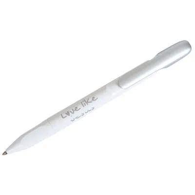 STYLO A BILLE "LOVE LIKE JESUS" BLANC/ARGENTE