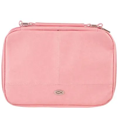 POCHETTE BIBLE ORGANISEUR LARGE SIMILICUIR ROSE