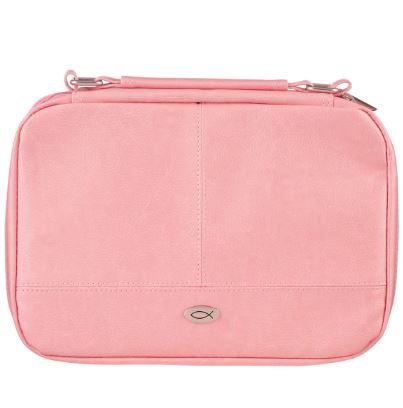 POCHETTE BIBLE ORGANISEUR LARGE SIMILICUIR ROSE