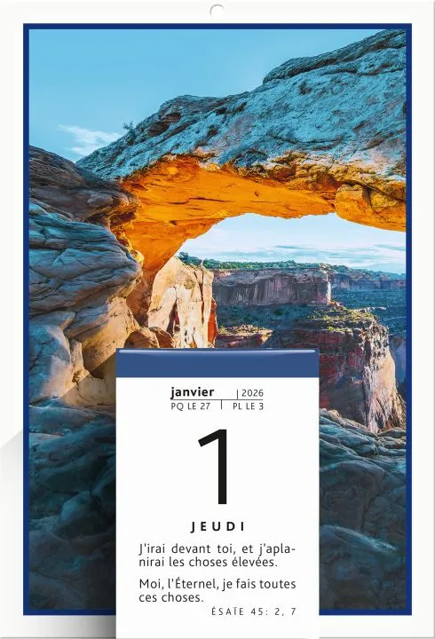 CALENDRIER BONNE SEMENCE UNE PAROLE POUR AUJOURD'HUI - BLOC ET PLAQUE