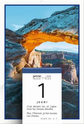 CALENDRIER BONNE SEMENCE UNE PAROLE POUR AUJOURD'HUI - BLOC ET PLAQUE