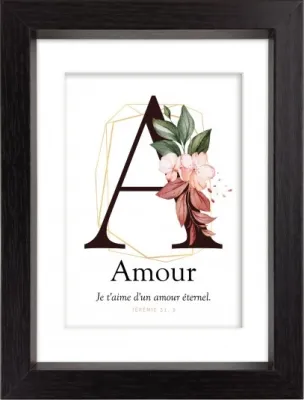 MON CADRE INSPIRATION - A COMME AMOUR