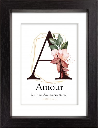 MON CADRE INSPIRATION - A COMME AMOUR