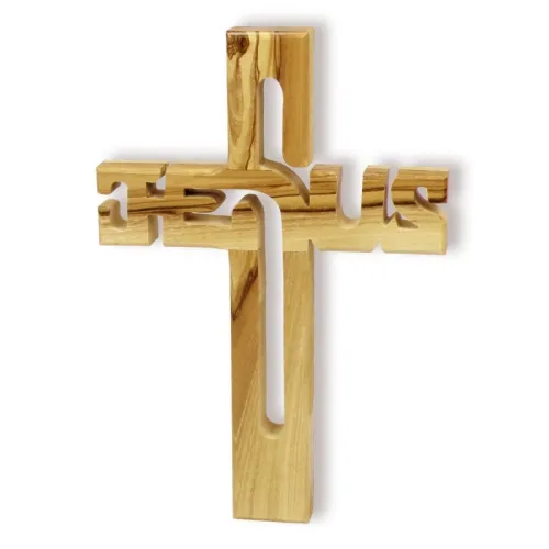 PETITE CROIX EN BOIS " JESUS"