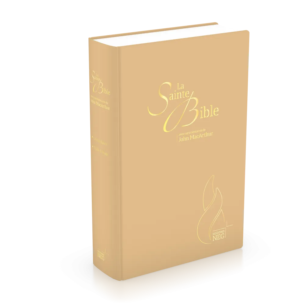 BIBLE NEG MACARTHUR SEMI RIGIDE TOILE BEIGE