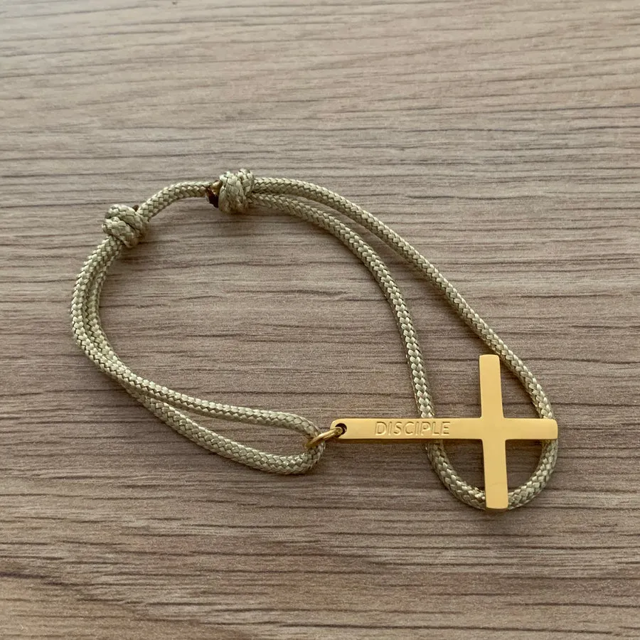BRACELET DISCIPLE - FEMME - DORE BEIGE