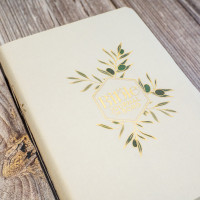 BIBLE SEGOND 21 JOURNAL DE BORD SOUPLE TOILEE BLANC MOTIFS DORES