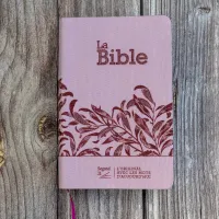 BIBLE SEGOND 21 COMPACTE "PREMIUM STYLE" SOUPLE TOILE ROSE AVEC ONGLETS