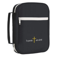 HOUSSE POUR BIBLE NOIRE "TA PAROLE EST VERITE" - TAILLE S