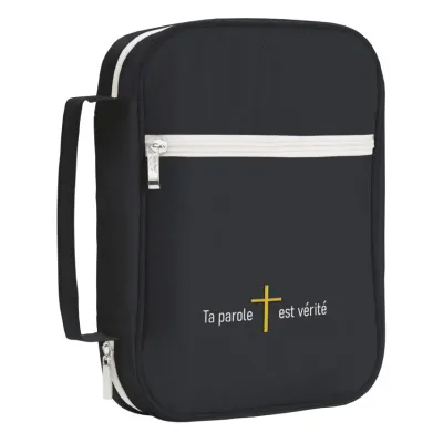 HOUSSE POUR BIBLE NOIRE "TA PAROLE EST VERITE" - TAILLE S