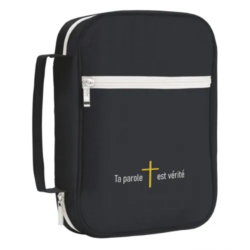 HOUSSE POUR BIBLE NOIRE "TA PAROLE EST VERITE" - TAILLE S