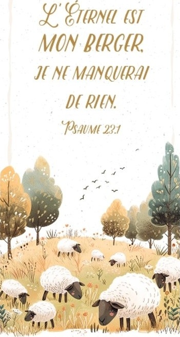 MARQUE-PAGE MAGNET L'ETERNEL EST MON BERGER PS 23.1