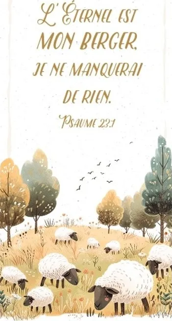 MARQUE-PAGE MAGNET L'ETERNEL EST MON BERGER PS 23.1