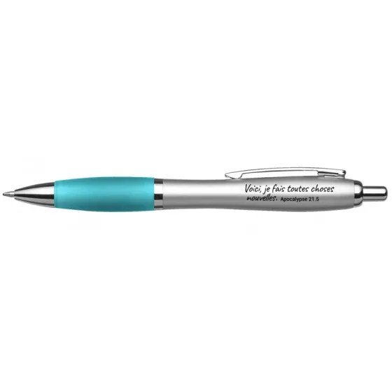 STYLO A BILLE MOT D'ORDRE 2026 TURQUOISE