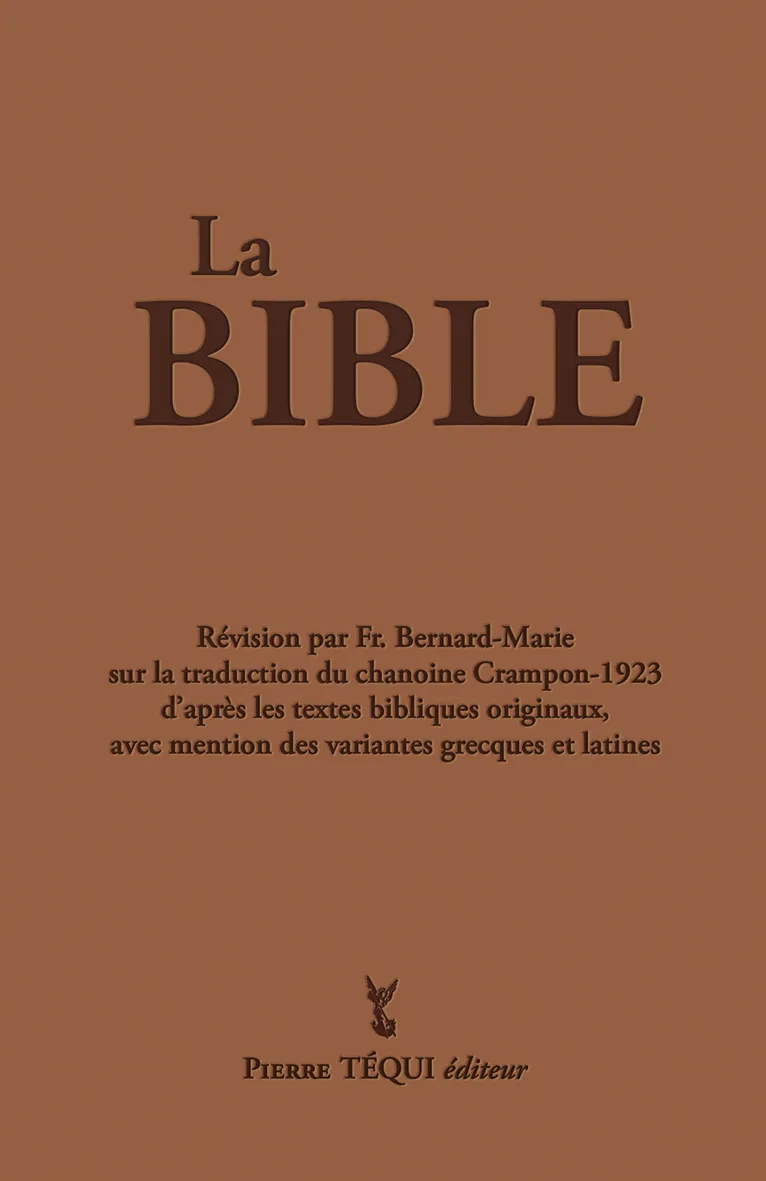 BIBLE CRAMPON 1923 REVISEE 2023 RIGIDE MARRON