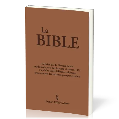 BIBLE CRAMPON 1923 REVISEE 2023 RIGIDE MARRON