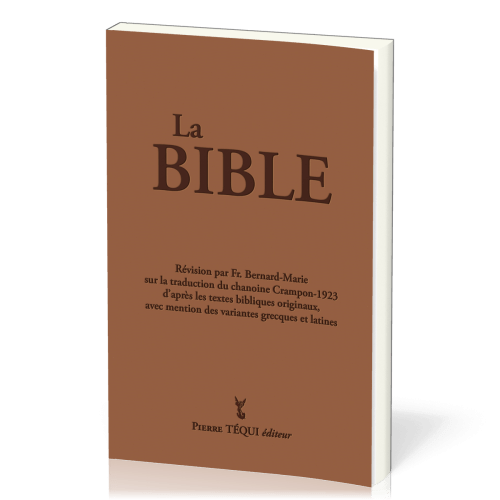 BIBLE CRAMPON 1923 REVISEE 2023 RIGIDE MARRON