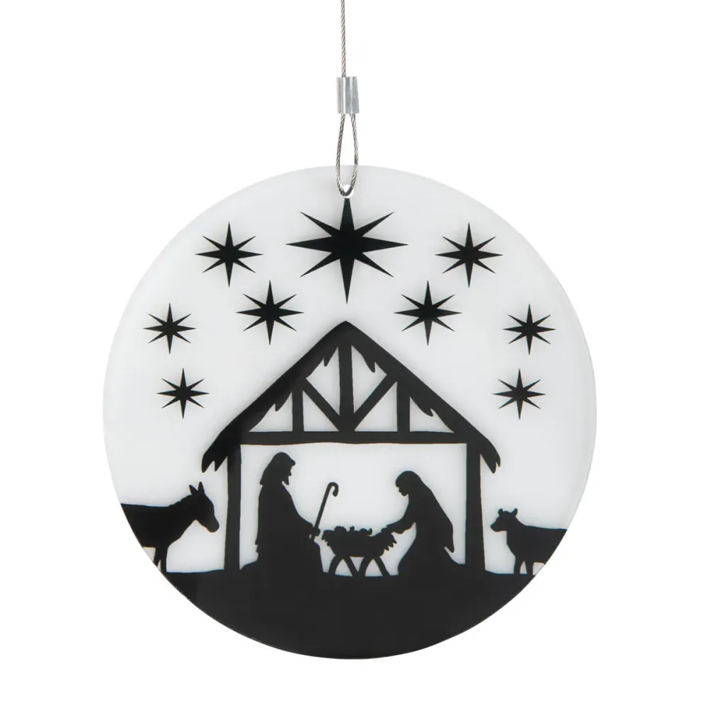 DECORATION CRECHE/ETOILE EN ACRYLIQUE