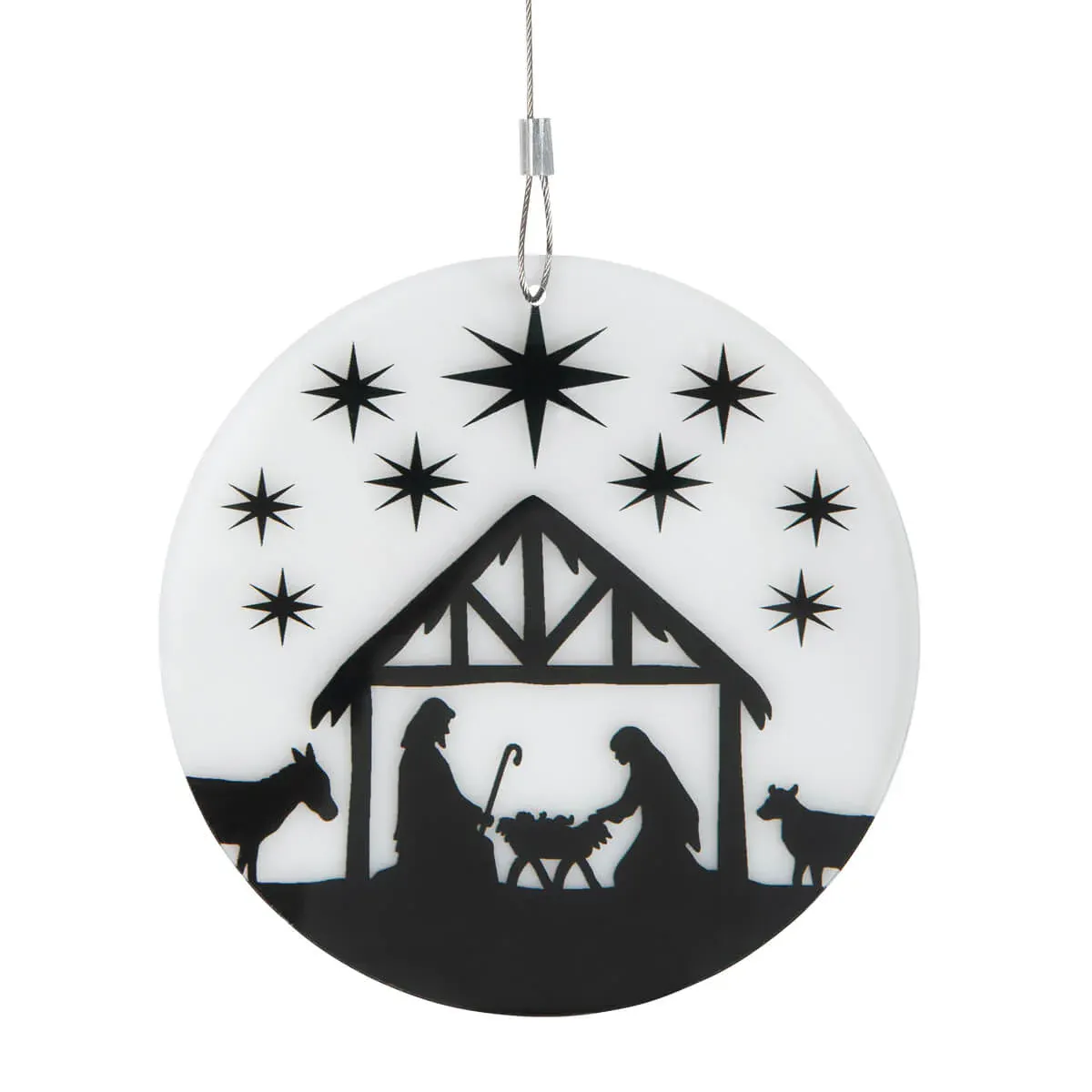 DECORATION CRECHE/ETOILE EN ACRYLIQUE