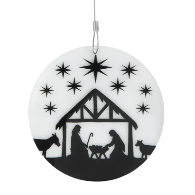 DECORATION CRECHE/ETOILE EN ACRYLIQUE