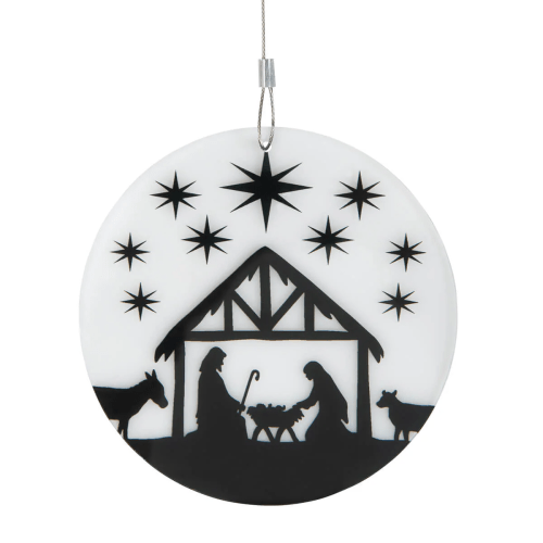 DECORATION CRECHE/ETOILE EN ACRYLIQUE